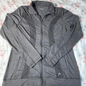 Head Gray Full Zip‎ Athletic Sweatshirt Jacket Women's Large